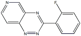 3-(2-Fluorophenyl)pyrido[3,4-e]-1,2,4-triazine Struktur