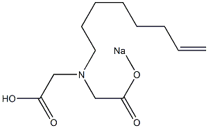 N-[[(Sodiooxy)carbonyl]methyl]-N-(7-octenyl)glycine Struktur