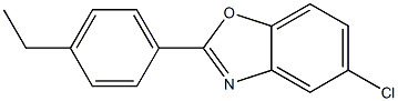 5-Chloro-2-[4-ethylphenyl]benzoxazole Struktur