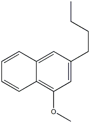 2-Butyl-4-methoxynaphthalene Struktur