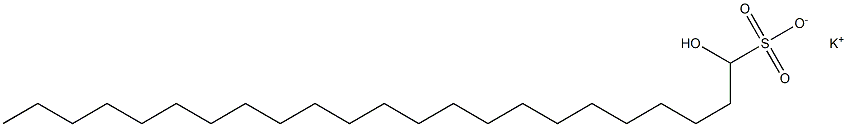 1-Hydroxytricosane-1-sulfonic acid potassium salt Struktur