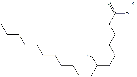 7-Hydroxystearic acid potassium salt Struktur