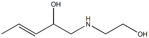 1-[(2-Hydroxyethyl)amino]-3-penten-2-ol Struktur