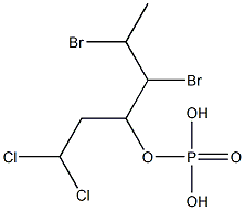 Phosphoric acid hydrogen (1,2-dibromopropyl)(3,3-dichloropropyl) ester Struktur