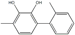 3-(2-Methylphenyl)-6-methylbenzene-1,2-diol Struktur