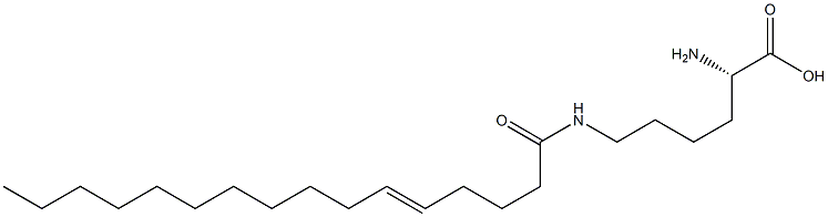 N6-(5-Hexadecenoyl)lysine Struktur