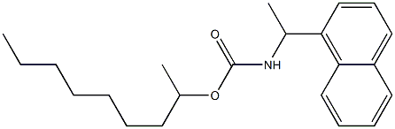 N-[1-(1-Naphtyl)ethyl]carbamic acid (1-methyloctyl) ester Struktur