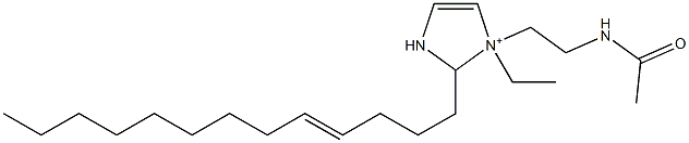 1-[2-(Acetylamino)ethyl]-1-ethyl-2-(4-tridecenyl)-4-imidazoline-1-ium Struktur