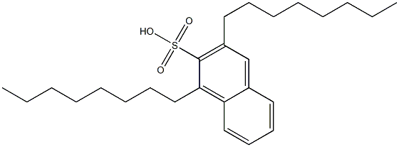 1,3-Dioctyl-2-naphthalenesulfonic acid Struktur