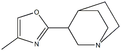 3-(4-Methyl-2-oxazolyl)quinuclidine Struktur