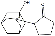 3-(2-Oxocyclopentyl)adamantan-1-ol Struktur