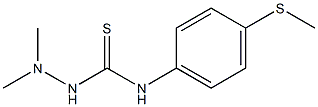 1,1-Dimethyl-4-[4-(methylthio)phenyl]thiosemicarbazide Struktur