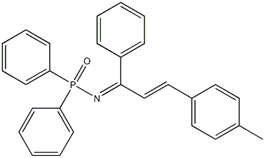 N-(Diphenylphosphinyl)-3-(4-methylphenyl)-1-phenyl-2-propen-1-imine Struktur