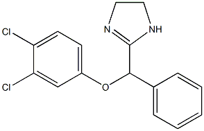 2-[(3,4-Dichlorophenoxy)-(phenyl)methyl]-2-imidazoline Struktur