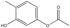 Acetic acid 3-hydroxy-4-methylphenyl ester Struktur