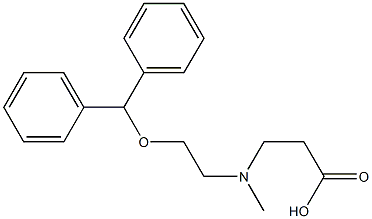 3-[Methyl[2-(benzhydryloxy)ethyl]amino]propionic acid Struktur