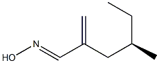 [R,(-)]-4-Methyl-2-methylenehexanaloxime Struktur