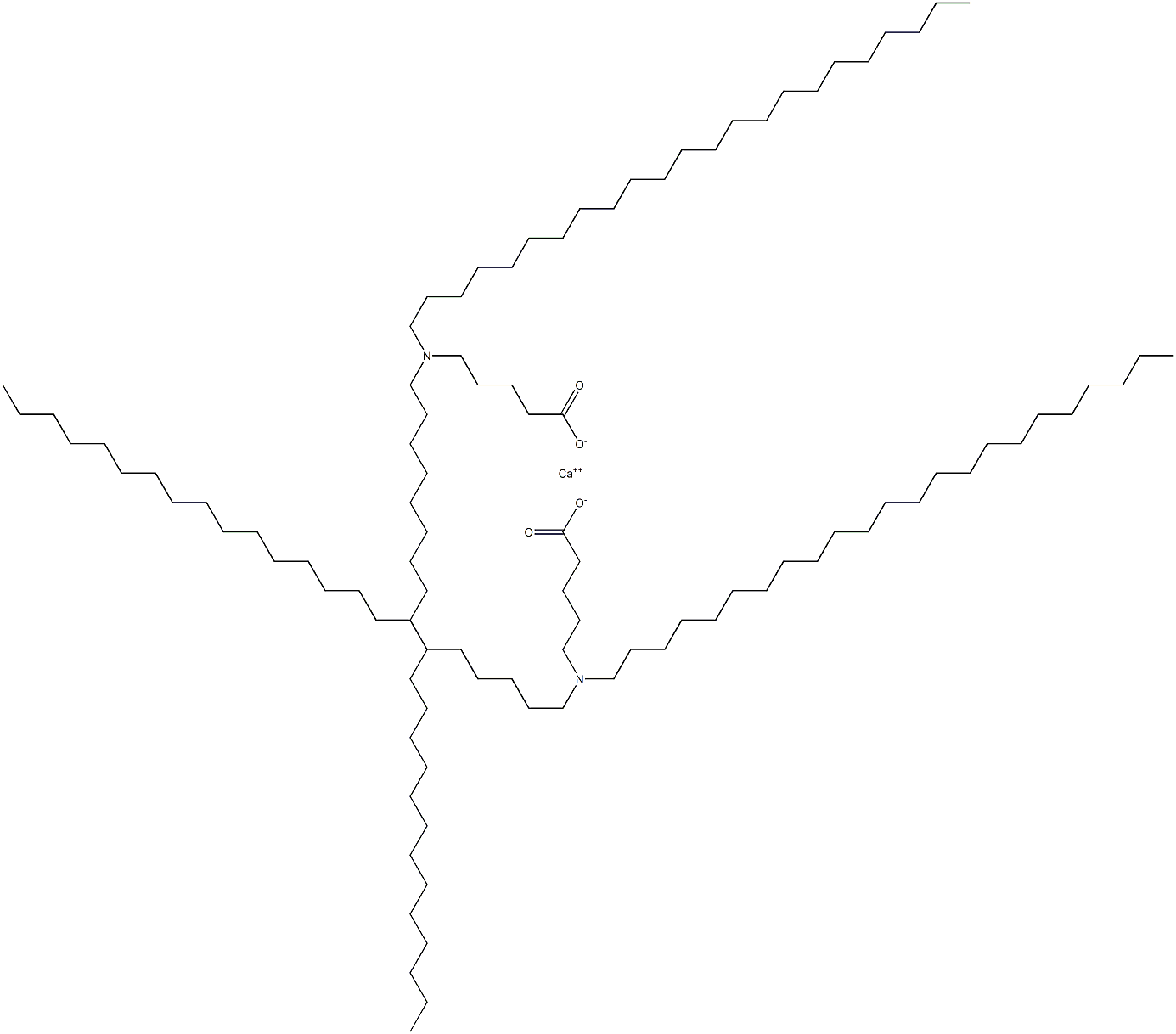 Bis[5-(ditricosylamino)valeric acid]calcium salt Struktur