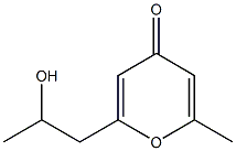 2-(6-Methyl-4-oxo-4H-pyran-2-yl)-1-methylethanol Struktur