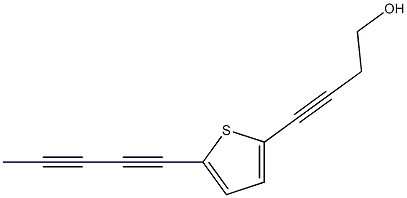 4-[5-(1,3-Pentadiynyl)-2-thienyl]-3-butyne-1-ol Struktur