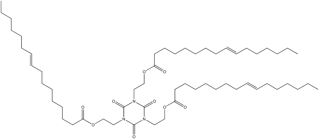 1,3,5-Tris[2-(9-hexadecenoyloxy)ethyl]hexahydro-1,3,5-triazine-2,4,6-trione Struktur