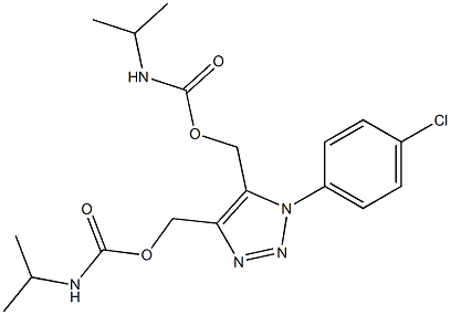 1-(4-Chlorophenyl)-1H-1,2,3-triazole-4,5-dimethanol bis(N-isopropylcarbamate) Struktur