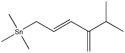 [(2E)-4-Isopropyl-2,4-pentadienyl]trimethylstannane Struktur