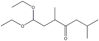 1,1-Diethoxy-3,6-dimethyl-4-heptanone Struktur