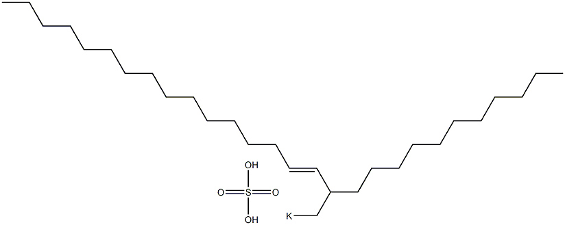 Sulfuric acid 2-undecyl-3-octadecenyl=potassium ester salt Struktur