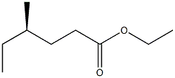 [R,(-)]-4-Methylhexanoic acid ethyl ester Struktur