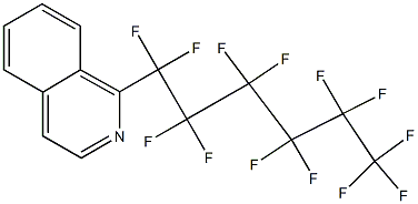 1-(Tridecafluorohexyl)isoquinoline Struktur