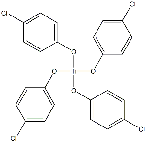 Tetrakis(4-chlorophenoxy)titanium(IV) Struktur