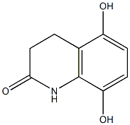 5,8-Dihydroxy-3,4-dihydro-2(1H)-quinolinone Struktur