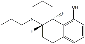 (4aS,10bS)-4-Propyl-1,2,3,4,4a,5,6,10b-octahydrobenzo[f]quinolin-10-ol Struktur