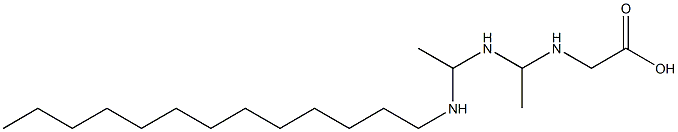 N-[1-[1-(Tridecylamino)ethylamino]ethyl]glycine Struktur