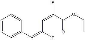 (2E,4E)-2,4-Difluoro-5-phenyl-2,4-pentadienoic acid ethyl ester Struktur