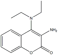 3-Amino-4-diethylamino-2H-1-benzopyran-2-one Struktur