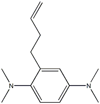 N,N,N',N'-Tetramethyl-2-(3-butenyl)-1,4-benzenediamine Struktur