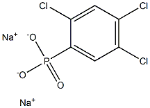 2,4,5-Trichlorophenylphosphonic acid disodium salt Struktur