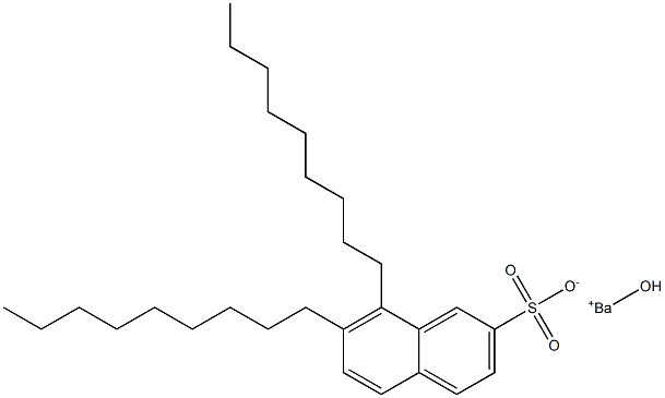 7,8-Dinonyl-2-naphthalenesulfonic acid hydroxybarium salt Struktur