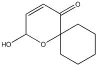 2-Hydroxy-1-oxaspiro[5.5]undeca-3-ene-5-one Struktur