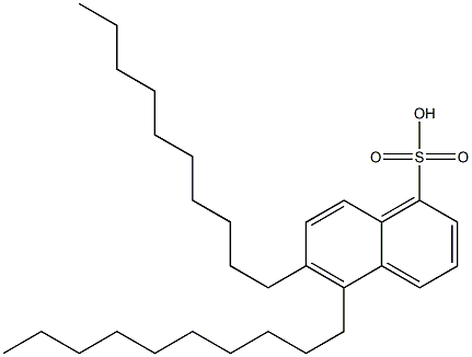 5,6-Didecyl-1-naphthalenesulfonic acid Struktur