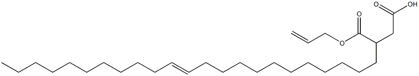 3-(12-Tricosenyl)succinic acid 1-hydrogen 4-allyl ester Struktur