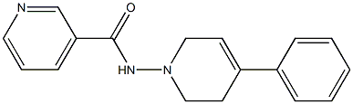 N-[(4-Phenyl-1,2,5,6-tetrahydropyridin)-1-yl]pyridine-3-carboxamide Struktur