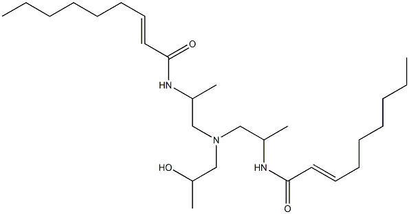 N,N'-[2-Hydroxypropyliminobis(1-methyl-2,1-ethanediyl)]bis(2-nonenamide) Struktur