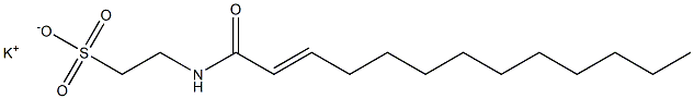 N-(2-Tridecenoyl)taurine potassium salt Struktur