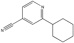 2-Cyclohexylpyridine-4-carbonitrile Struktur