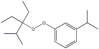 3-Isopropylphenyl 1,1-diethyl-2-methylpropyl peroxide Struktur