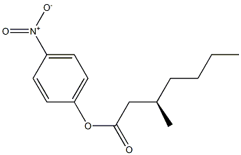 [R,(+)]-3-Methylheptanoic acid p-nitrophenyl ester Struktur