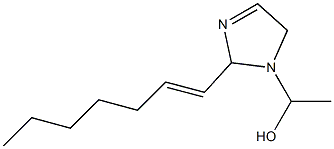 1-(1-Hydroxyethyl)-2-(1-heptenyl)-3-imidazoline Struktur